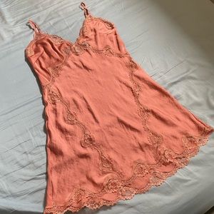 NWT Victoria Secret Silky Lace Slip Dress Lingerie